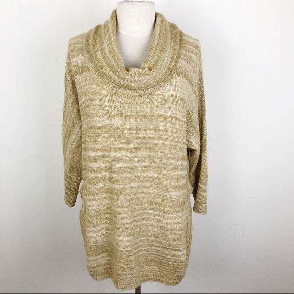 Thistle & Lavender Turtleneck Sweater Split Medium - Picture 1 of 8